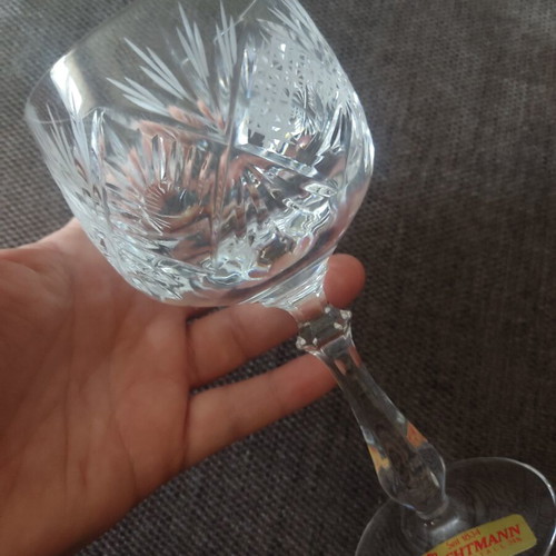 Vintage Nachtmann Crystal Wine Glasses Set of 5 New