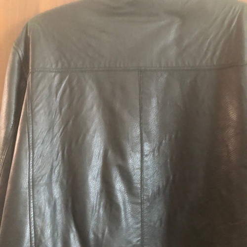 Leather jacket used, black, size L to XL