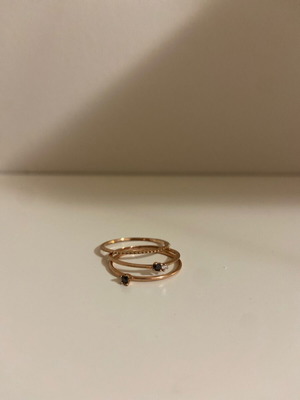 Rings set of 3 in rose gold color new