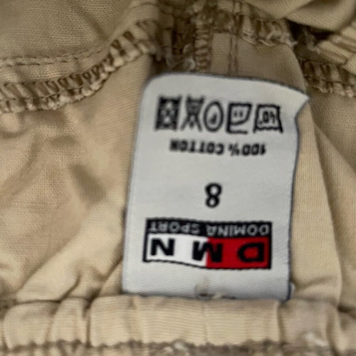 DMN Domina Sport vintage cotton cargo shorts age 8 like new, beige