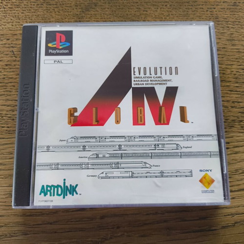A.IV Global Evolution PlayStation PS1 simulation strategy game like new
