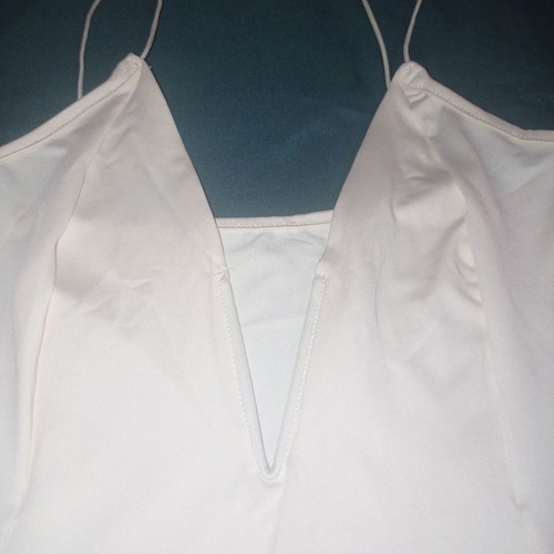 Zachari bodysuit size S new with spaghetti straps and deep neckline