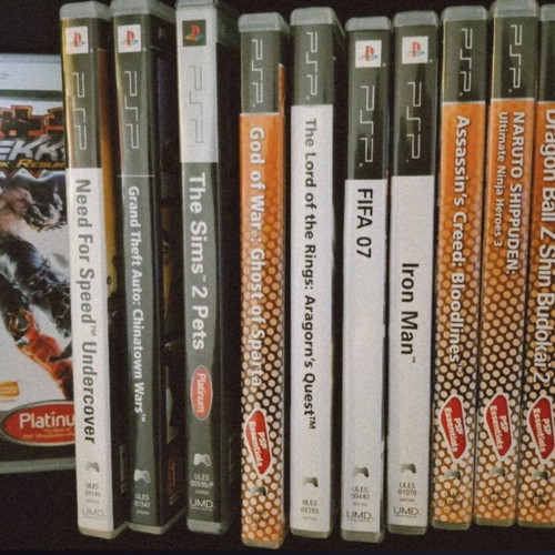 PSP games used, pack of 12