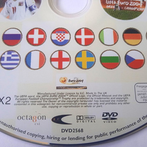 UEFA Euro 2004 Official Review DVD like new, authentic