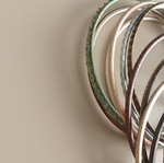Silver and gold bracelets like new