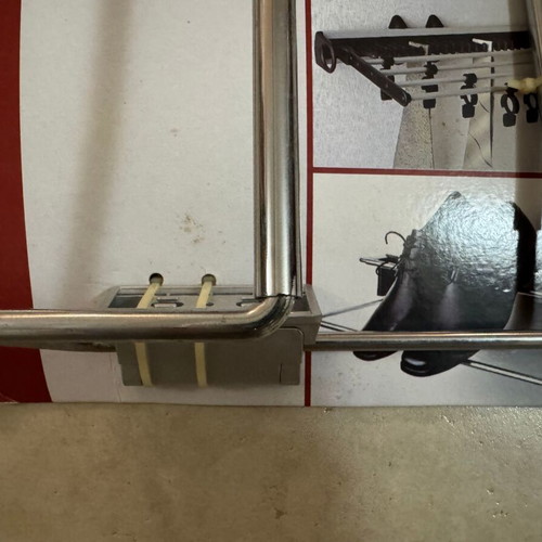 Inox wall or closet shoe rack adjustable length new