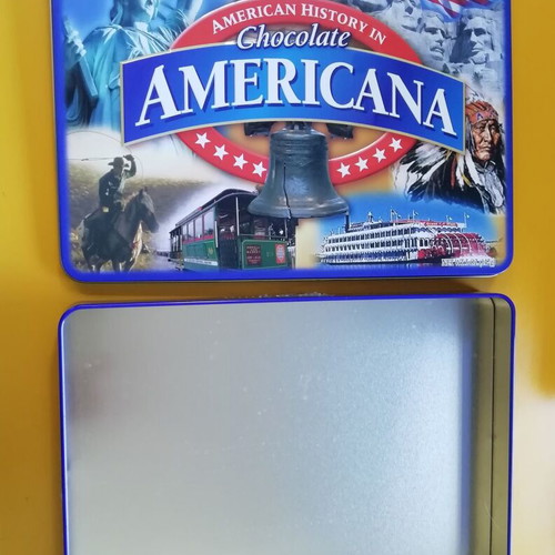 Americana metal chocolate box like new