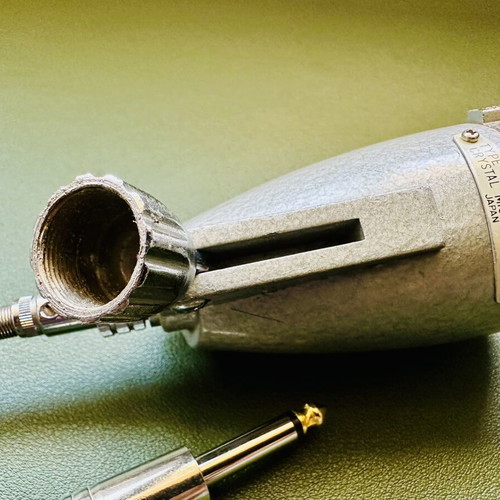 Vintage HI-MIKE CM-20 Crystal Microphone used, Japan 1950-1960