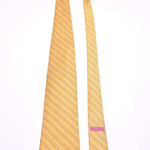 Bvlgari tie like new, yellow silk