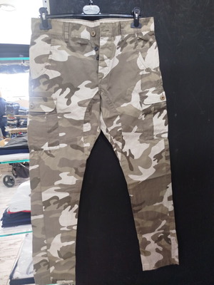 Cargo βαμβακερό παντελόνι Brokers Jeans καινούργιο, carrot fit, army