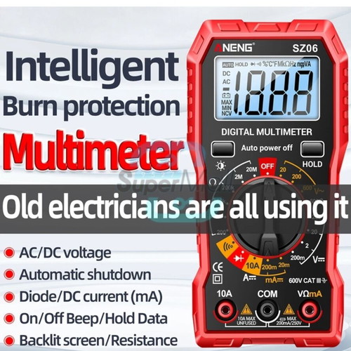 ANENG SZ06 Digital Multimeter 2000 Measurements AC/DC Voltmeter Ammeter LCD new