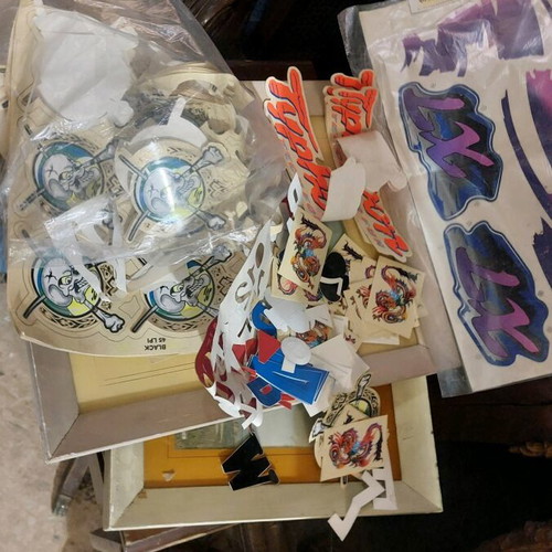 Motorcycle stickers and various pack like new