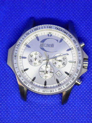 Just Cavalli wristwatch used, stainless steel, water resistant 5 ATM
