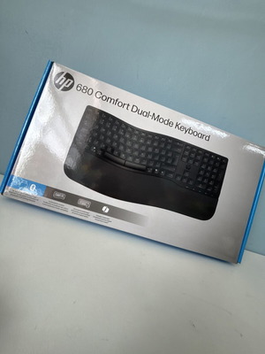 HP 680 Comfort wireless keyboard with Bluetooth and Unifying Dongle, new