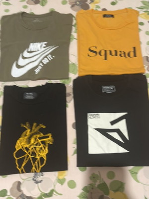 Bershka, Nike, Magnetic North shirts like new, size large, pack of 4