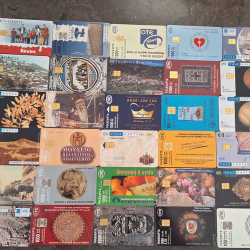 Phone cards used collection
