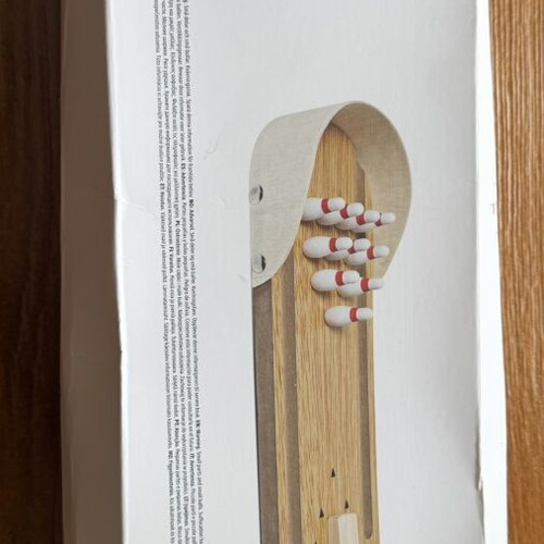 Wooden Mini Bowling Game like new