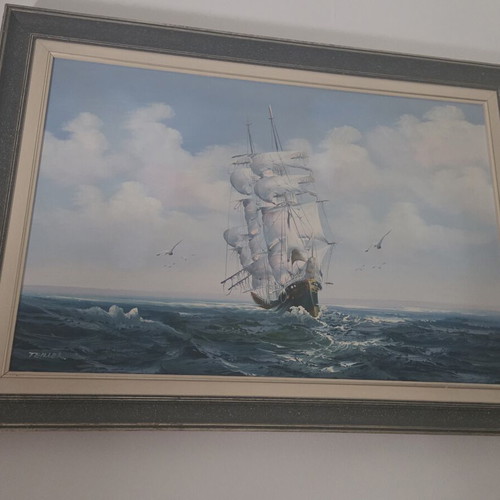 Oil painting used