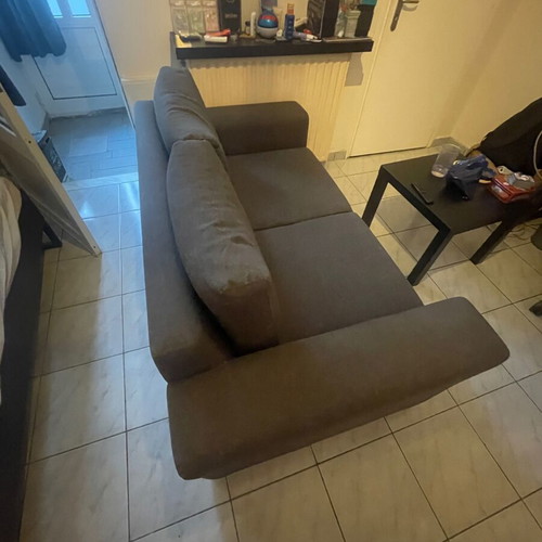 Gray two-seater sofa like new, 170x95 cm