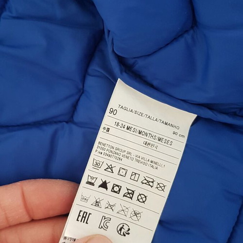 Benetton puffer jacket like new, seasonal, for 18-24 months