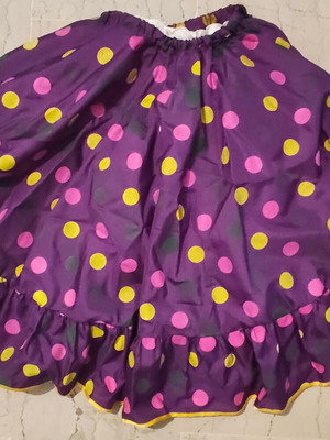 Dance performance costume used, skirt with tutu and bodysuit