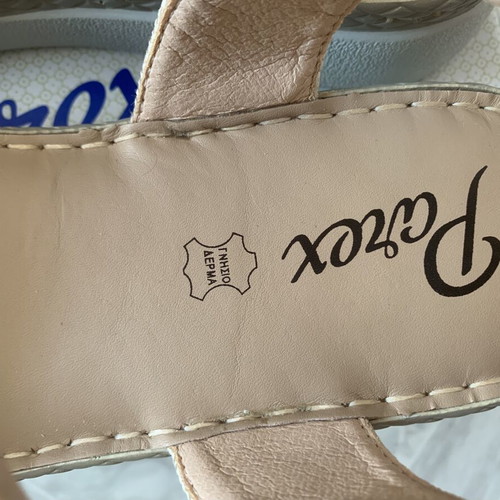 Parex flatform sandals size 40 like new, beige and blue