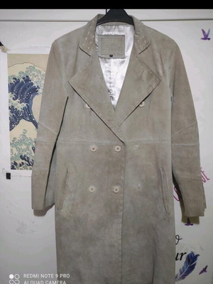 Attrattivo Long Gray/Beige Coat Like New Size M