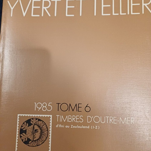 Yvert et Tellier stamp catalogs used, set of eight (1985-1992)