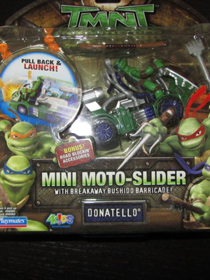 TMNT Mini Mutants Moto Slider φιγούρα με όχημα Donatello καινούργιο
