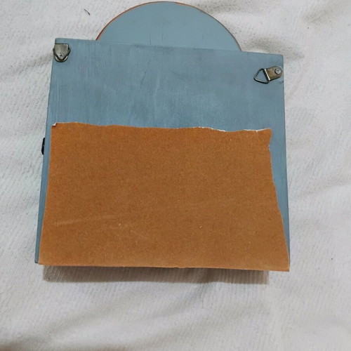 Wall clock key holder painted like new