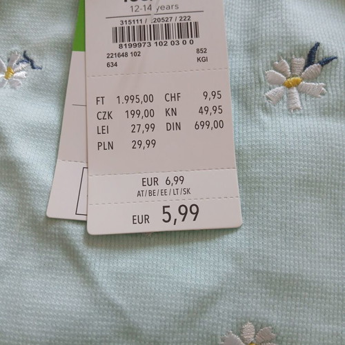 Pastel tank top with daisies size XS/S new