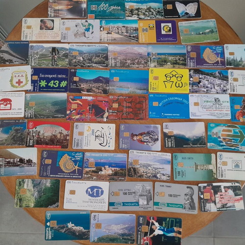 Phone cards used, pack of 200 from the 90s and 00s