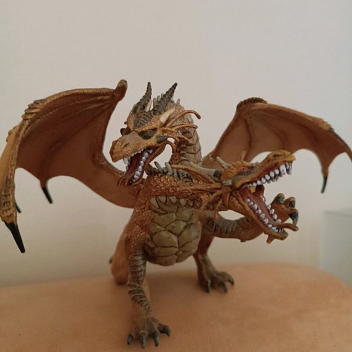 Dragon figure with two heads like new from collection