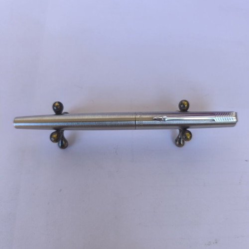 Parker Stainless Steel Pen like new, fine nib, made in UK