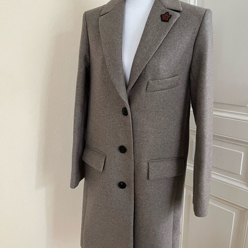 Zadig & Voltaire wool coat like new, gray, oversized small/medium