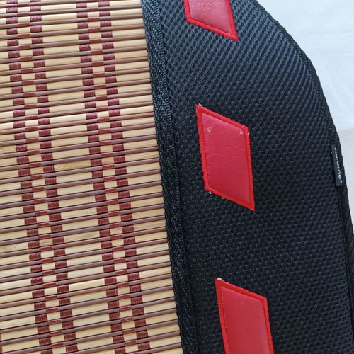 Autoline Bamboo BB Slide Car Seat Mat used, black red