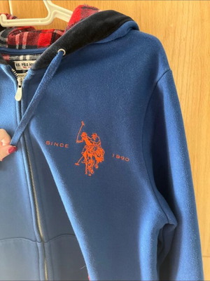 US Polo Assn jacket ανδρικό σαν καινούργιο, μέγεθος M, μπλε και κόκκινο