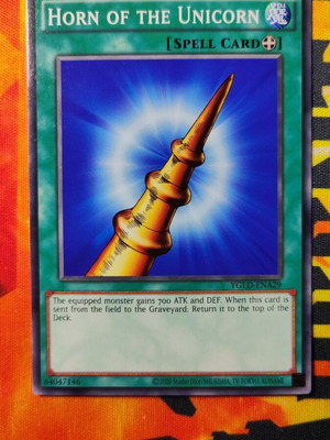 Horn of the Unicorn YGLD Yu-Gi-Oh! new