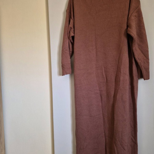 Long knitted Shein curve dress new, pink, size XXL