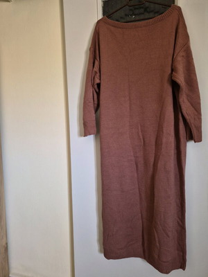 Long knitted Shein curve dress new, pink, size XXL