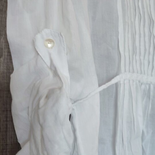 Summer Tunic Shirt like new, white, sizes S and M