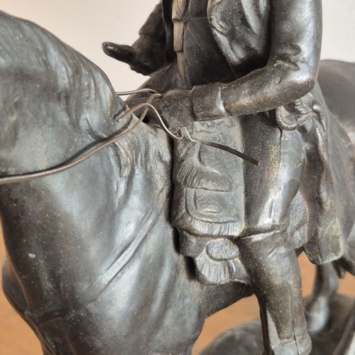 Zamak Napoleon Bonaparte Equestrian Statue, French Belle Époque