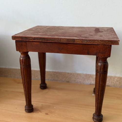 Vintage wooden side table used