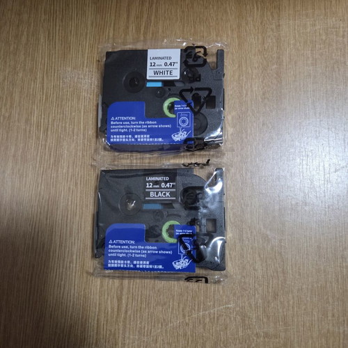 Laminated Label Printer Tapes Compatible with Brother P-touch Series, New