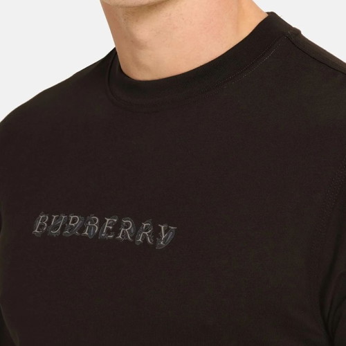 Burberry crew neck t-shirt, dark brown, size S