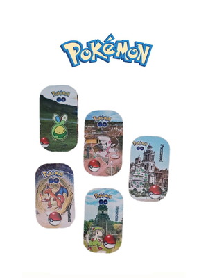 Pokemon metal cards, set of five