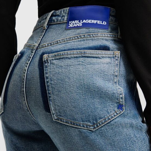Karl Lagerfeld jeans size 24 like new, blue with unique design