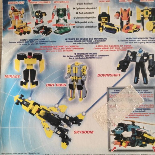 Transformers Armada Mini Con figures set like new with comic
