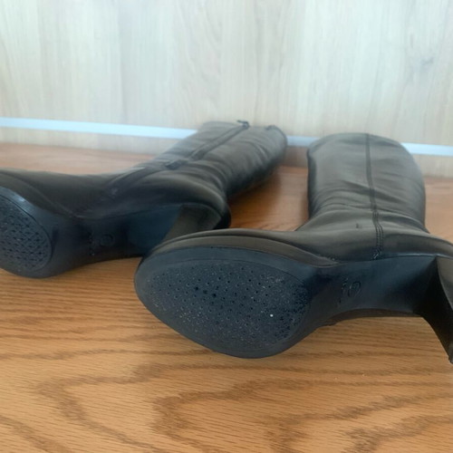 Geox leather boots like new, black, size 38