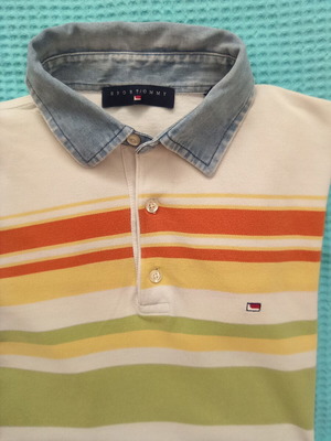 Tommy Hilfiger Polo Shirt medium used, multicolor